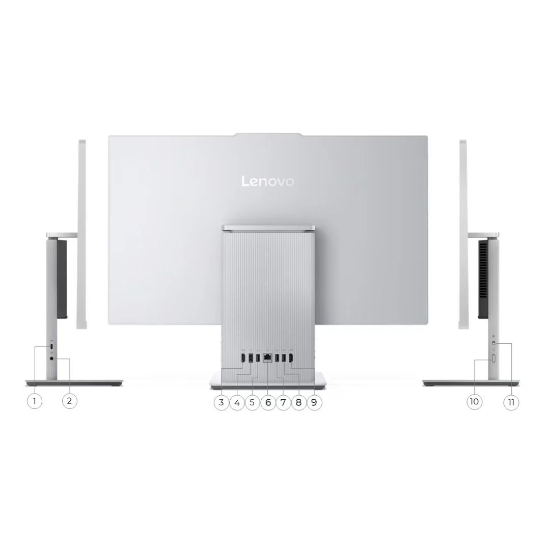 All in One Lenovo IdeaCentre 24IRH9 - (110184), Intel Core i5-13420H, RAM 8GB, SSD 512GB, Intel UHD Graphics, 24 FHD IPS 100Hz, Cloud Grey - Image 3