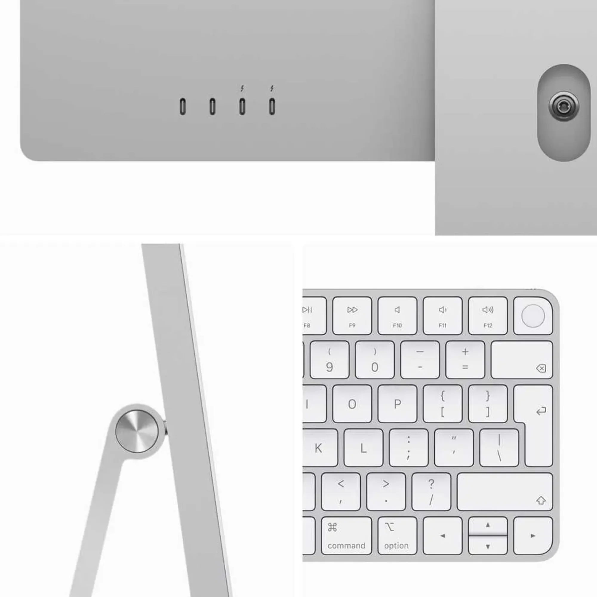 Apple iMac 24 MQRK3AB/A - A2873, M3 (8 Core), RAM 8GB, SSD 512GB, GPU (10 Core), 24 Inch 4.5K Retina display, Silver - Image 3