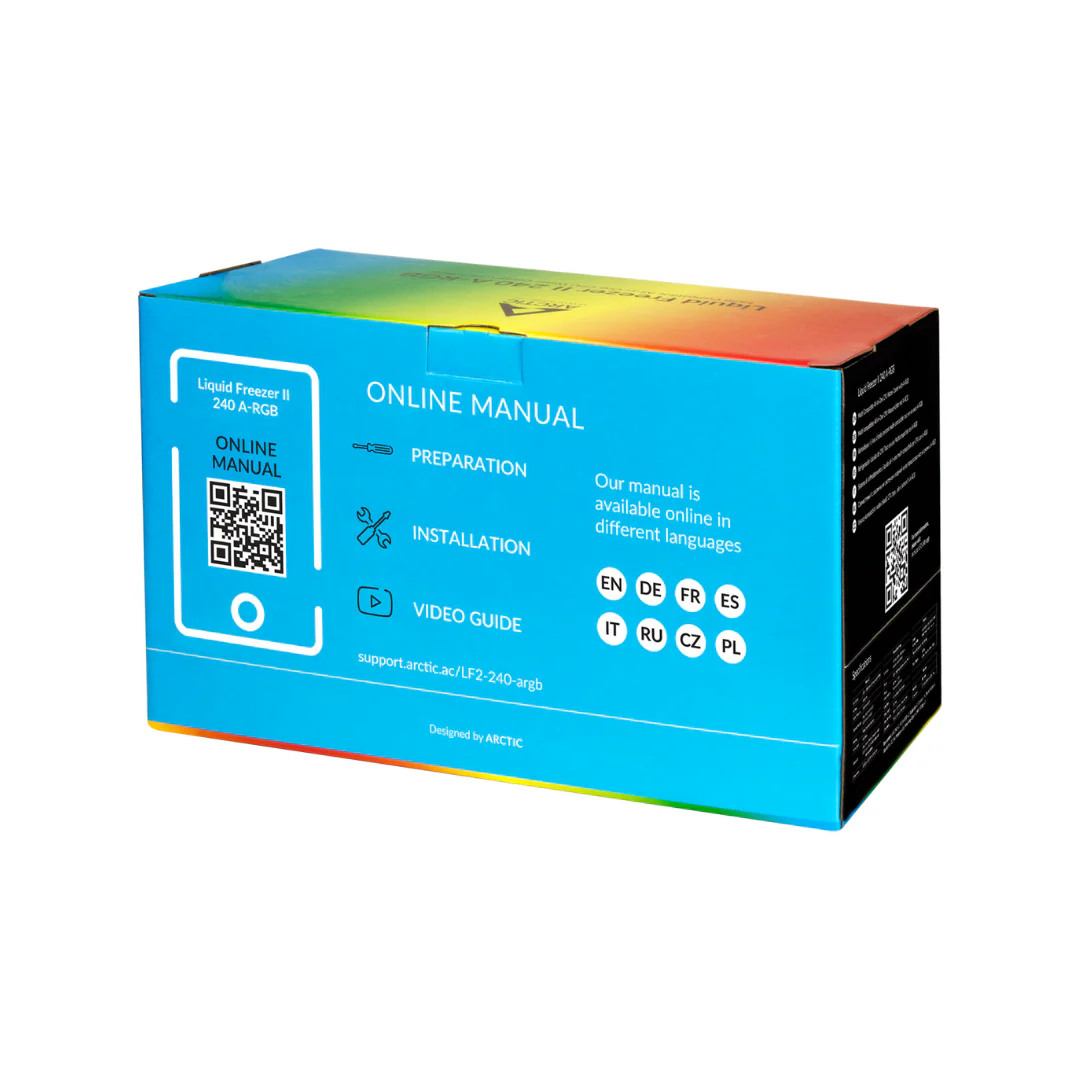 Arctic Liquid Freezer II 240 A-RGB AIO Cooler - Image 7