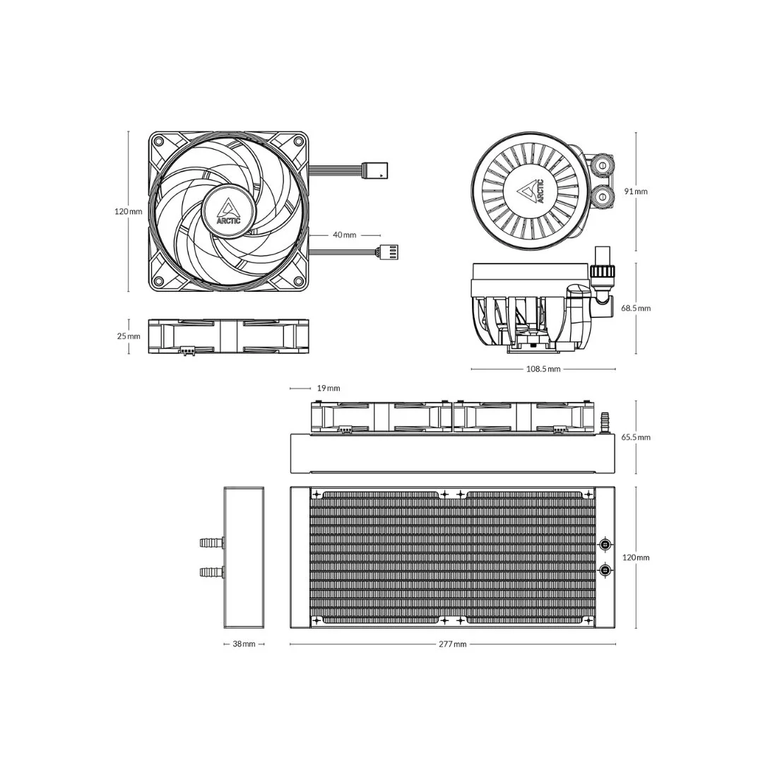 Arctic Liquid Freezer III 240 A-RGB - Black - Image 5