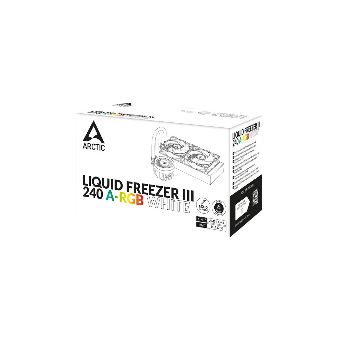 Arctic Liquid Freezer III 240 A-RGB - White - Image 3