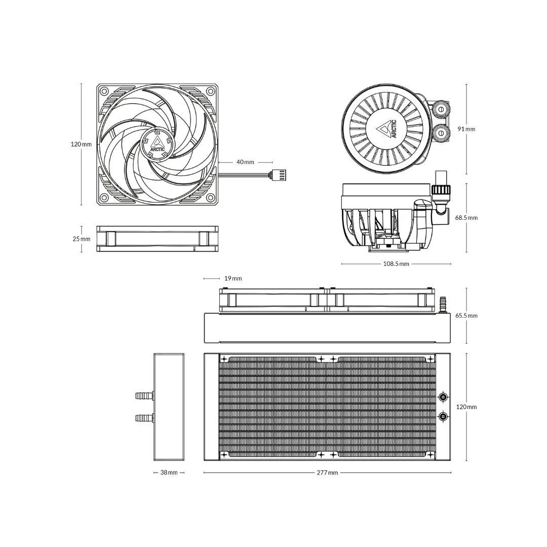 Arctic Liquid Freezer III 240 - Black - Image 3