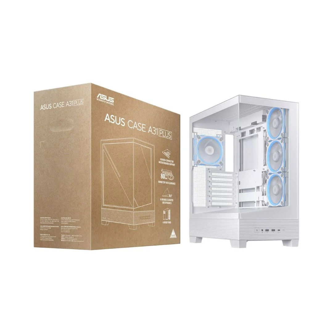 ASUS A31 PLUS Case , 4 Fan ARGB - White - Image 5
