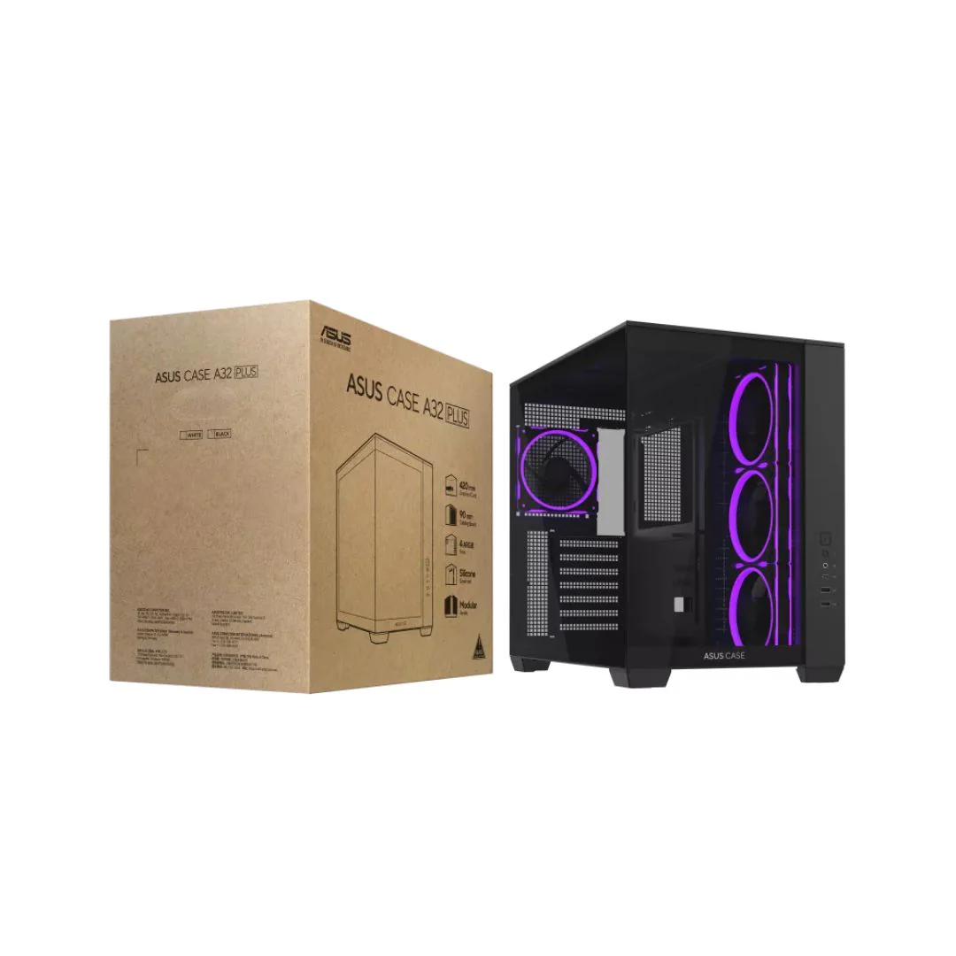 ASUS A32 PLUS Case , 4 Fan ARGB - Black - Image 7