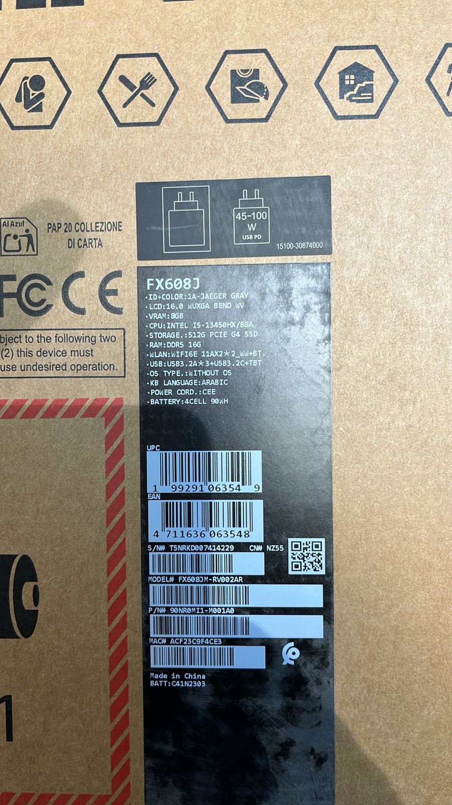 ASUS TUF Gaming F16 FX608JM-RV002AR, Intel Core i5-13450HX, RAM 16GB, SSD 512GB, NVIDIA RTX 5060 8GB, 16.0 inch WUXGA 165Hz, Mecha Gray - Image 6