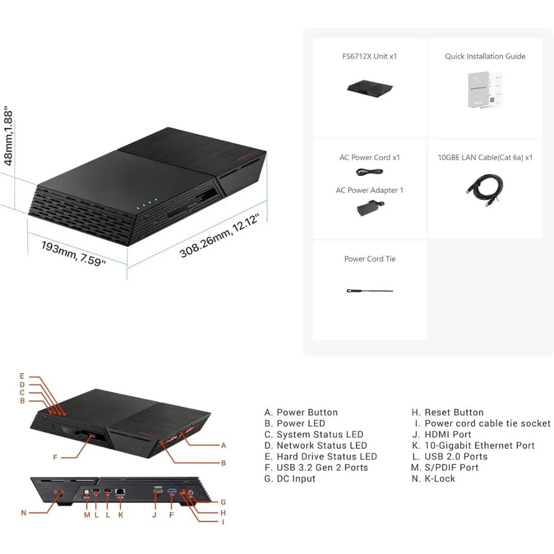 Asustor FLASHSTOR 12 PRO Server - FS6712X - Image 4