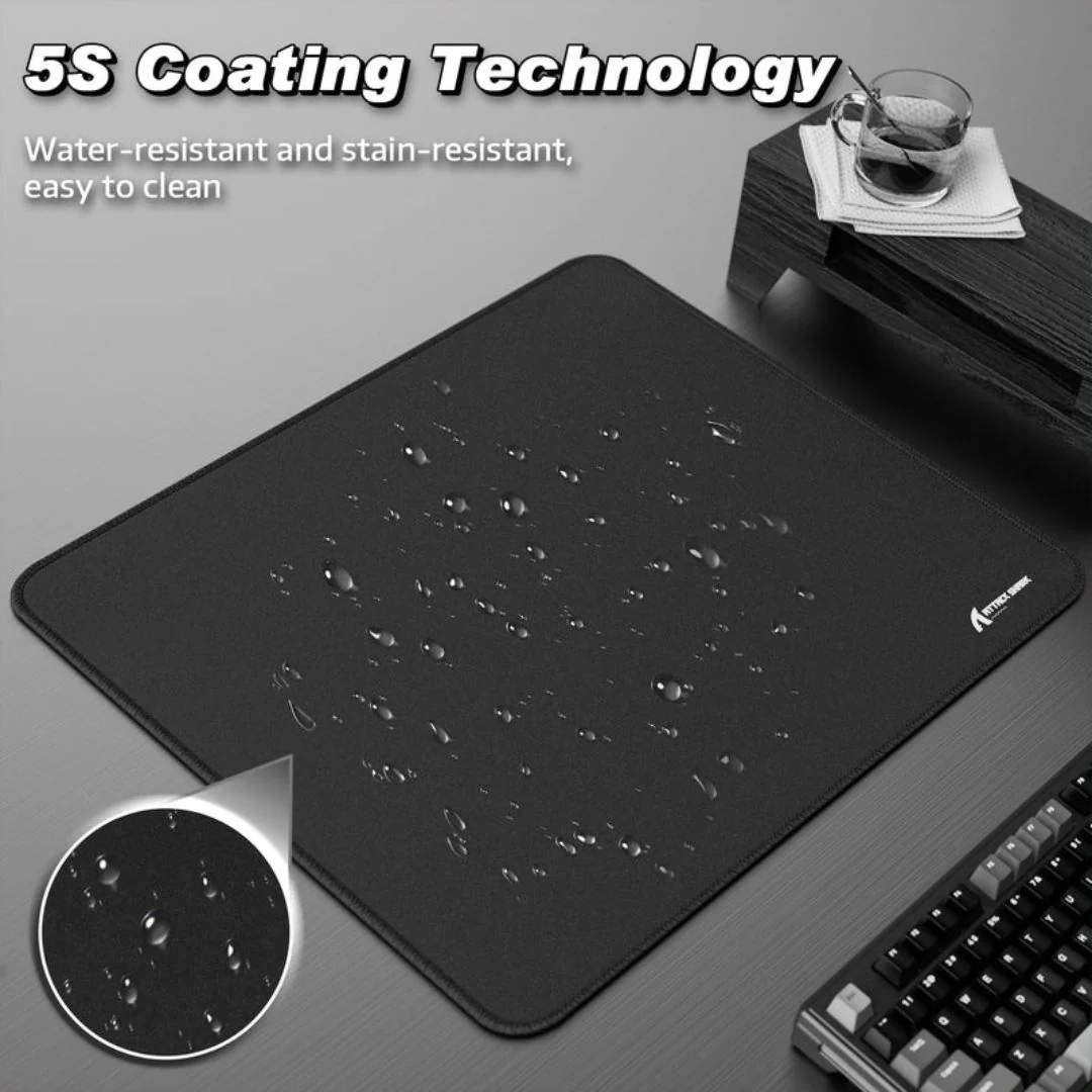 ATTACK SHARK CM02 eSport Gaming Mousepad - Black Dark Gray - Image 4