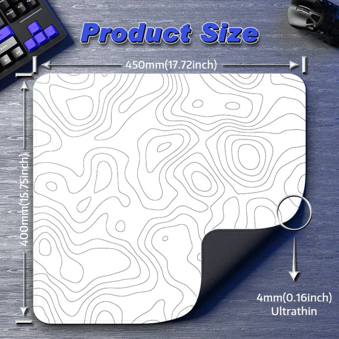 ATTACK SHARK CM02 eSport Gaming Mousepad - White Contours - Image 5