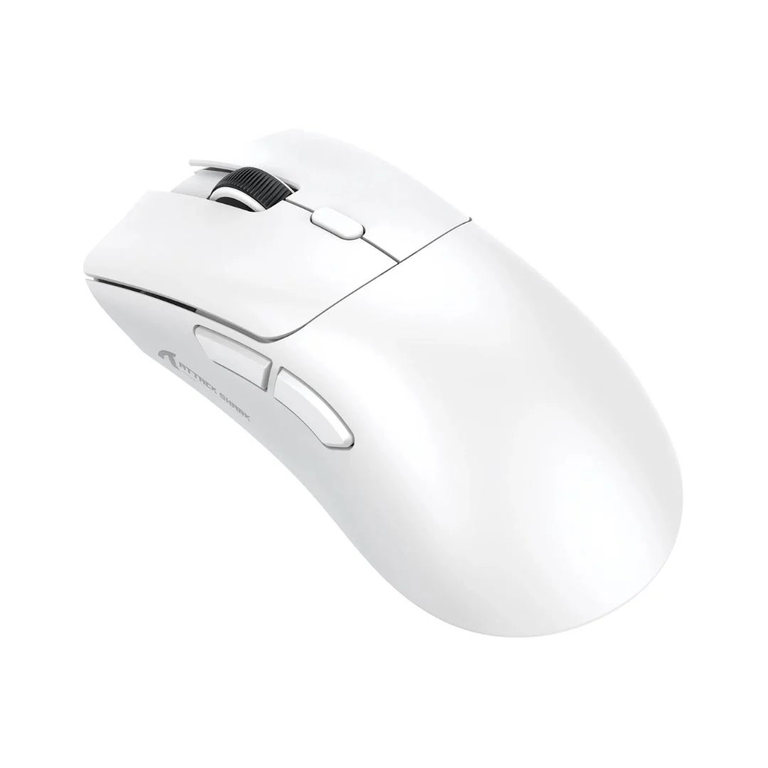 ATTACK SHARK R1 Wireless Gaming Mouse - White - Image 2