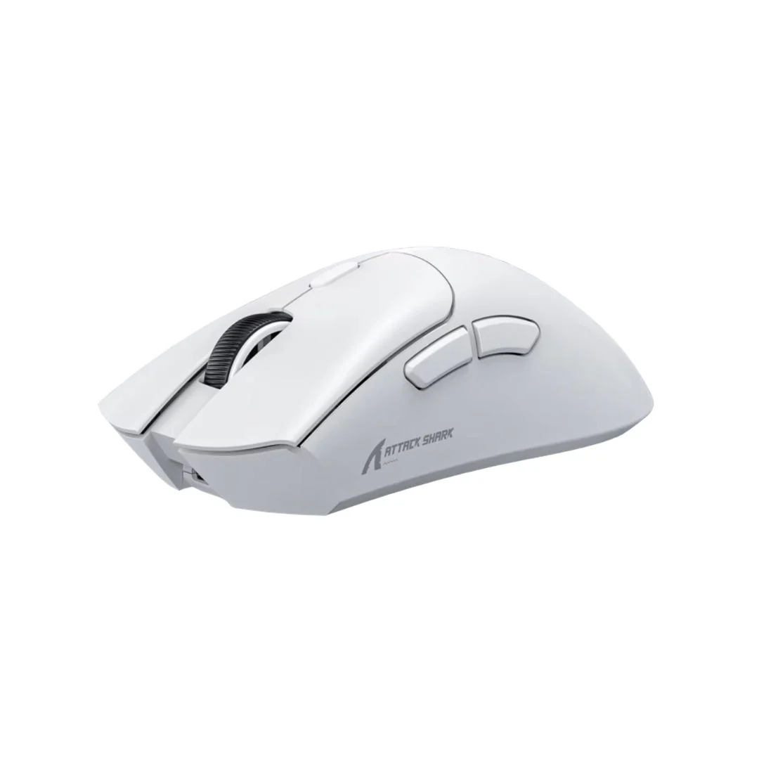 ATTACK SHARK R1 Wireless Gaming Mouse - White - Image 3