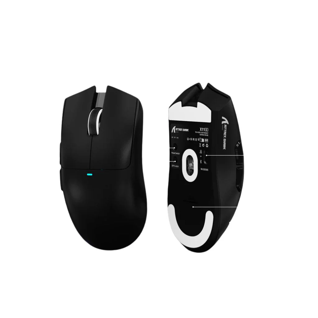 ATTACK SHARK X11 SE Wireless Gaming Mouse - Black - Image 2