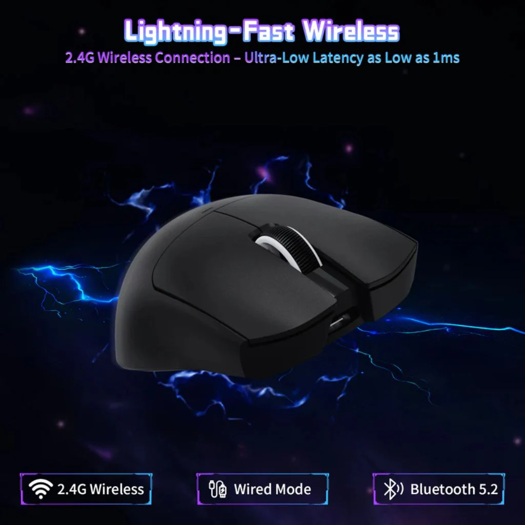 ATTACK SHARK X11 SE Wireless Gaming Mouse - Black - Image 3