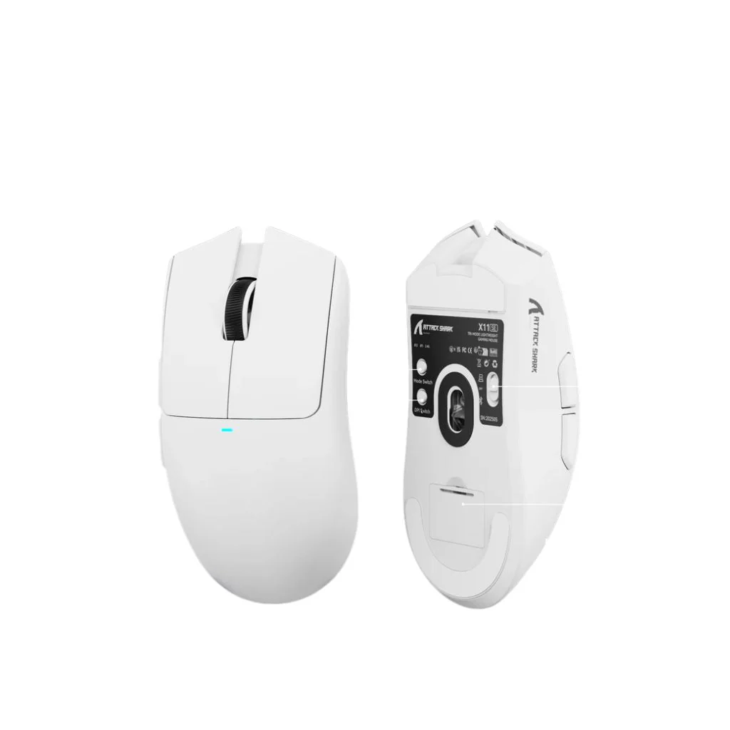 ATTACK SHARK X11 SE Wireless Gaming Mouse - White - Image 2