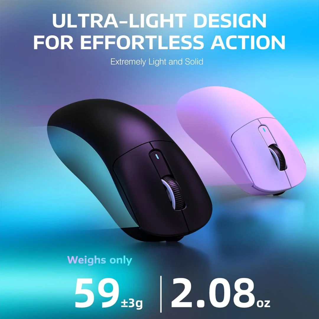 ATTACK SHARK X3PRO  Wireless Gaming Mouse - Black - Image 4