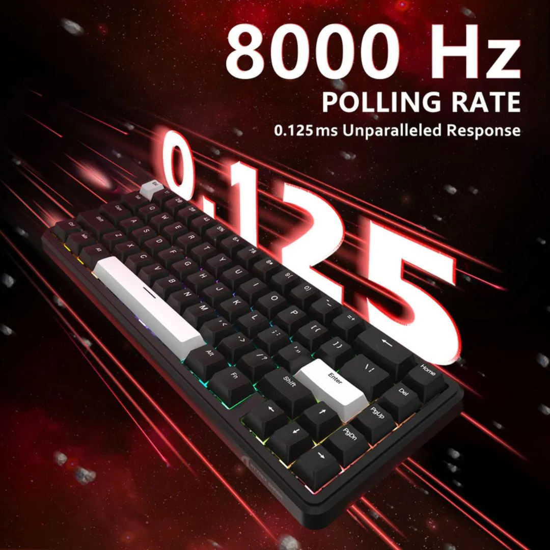 ATTACK SHARK X65 Magnetic Mechanical Keyboard - Business Black - Image 4