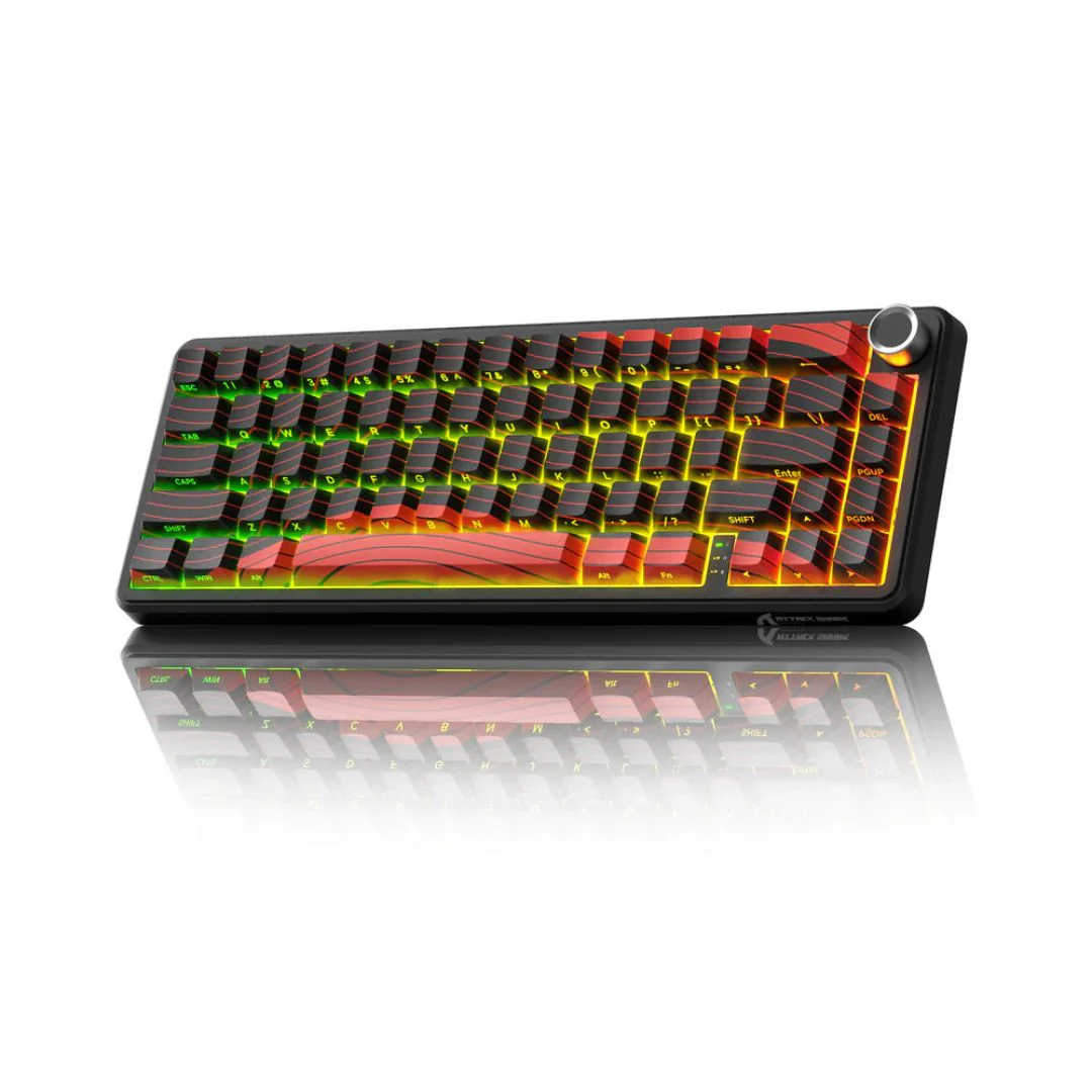 ATTACK SHARK X65 PRO Magnetic Keyboard - Red Contours