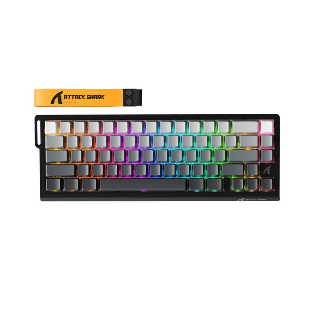 ATTACK SHARK X68 Pro Magnetic Wireless Keyboard - Black Contours