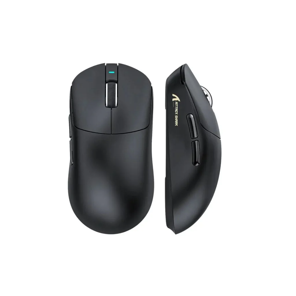 ATTACK SHARK X8 Pro Tri-mode Wireless Gaming Mouse - Black - Image 2