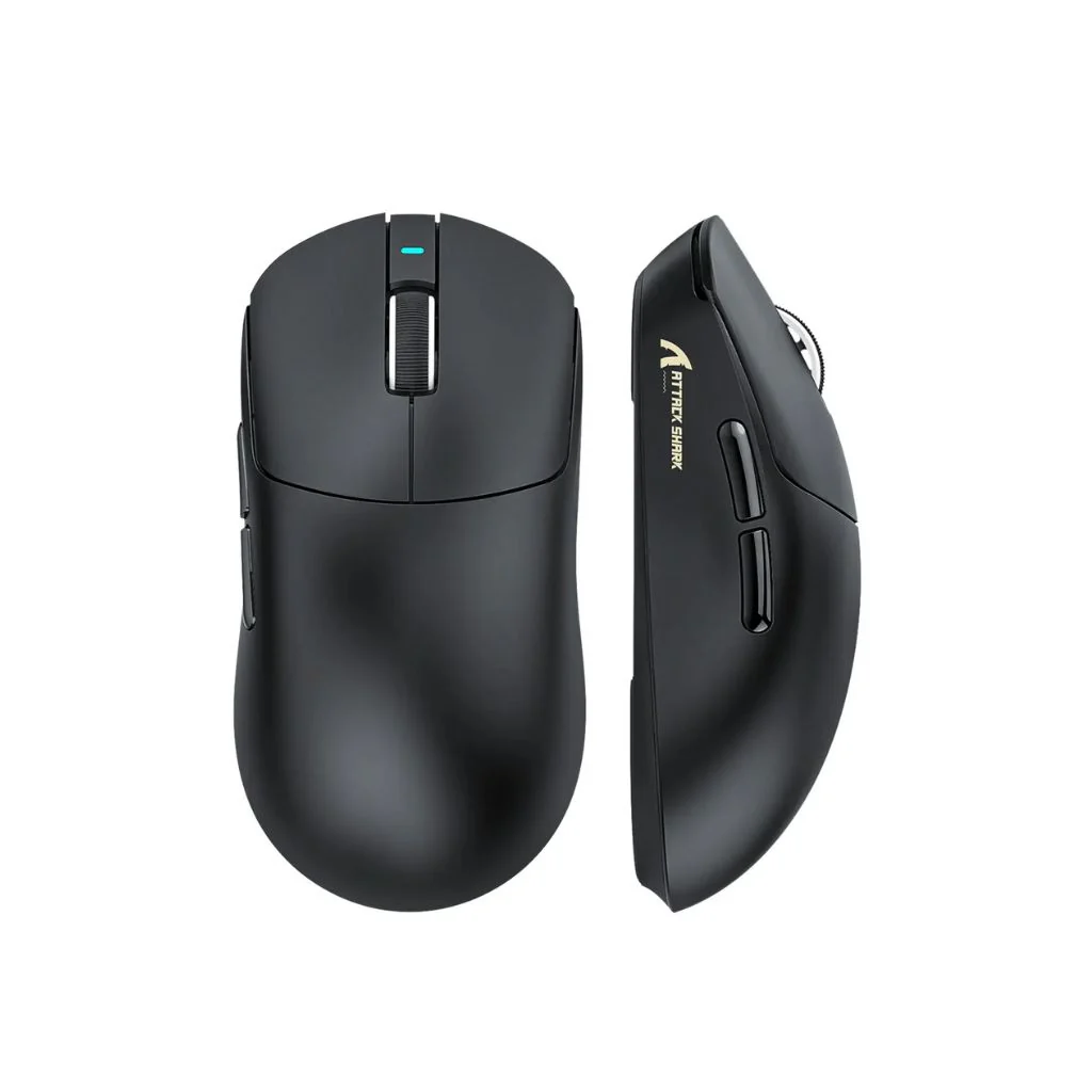 ATTACK SHARK X8 Ultra Tri-mode Wireless Gaming Mouse - Black - Image 2