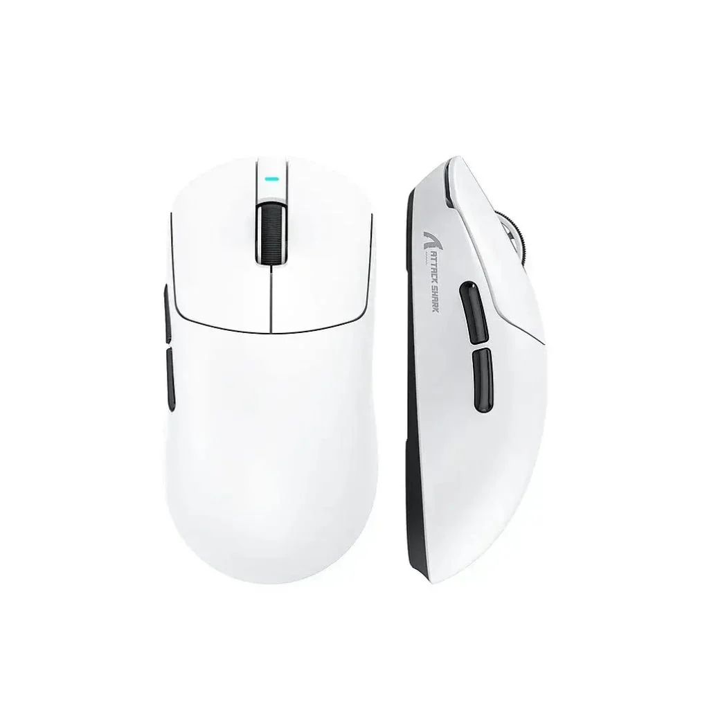 ATTACK SHARK X8 Ultra Tri-mode Wireless Gaming Mouse - White - Image 2