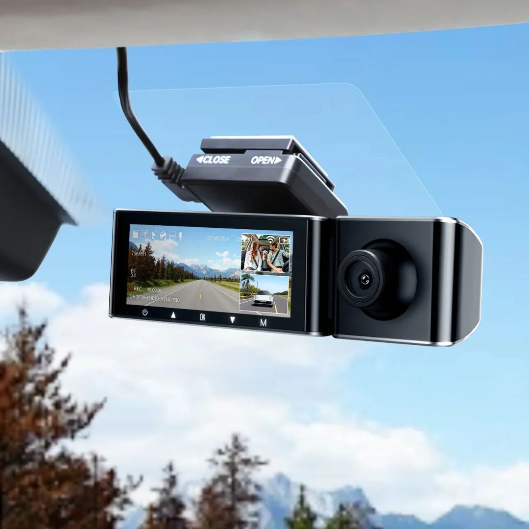 AZDOME M550 Max 4K 3 Channel Dash Cam - Black - Image 3