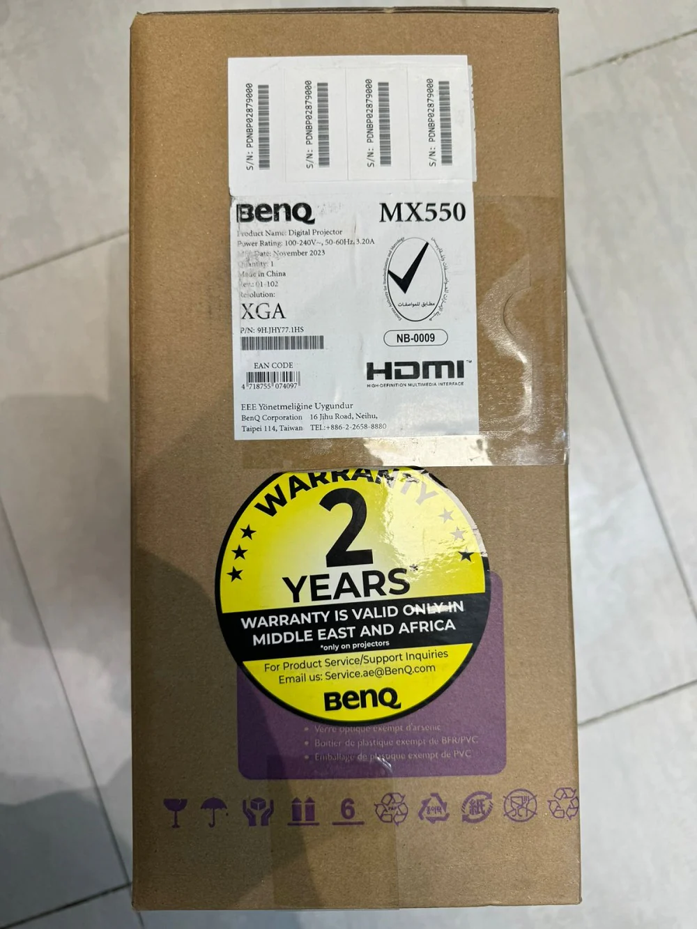 BenQ MX550 3600lm XGA Meeting Room Projector for Presentations - Image 6