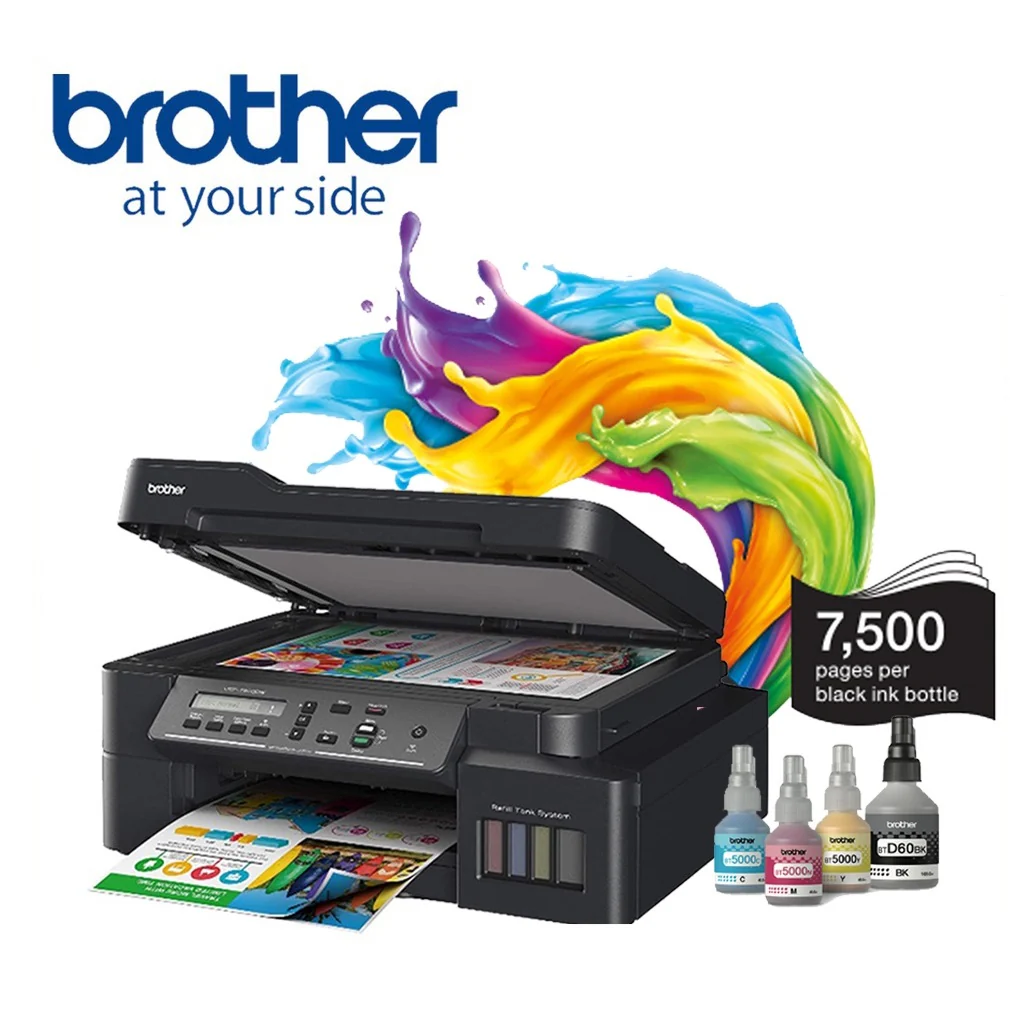Brother DCP-T820DW Wireless, Inkbenefit Plus 3-in-1 Inkjet Printer Colour, Duplex (All-in One Ink) - Image 3