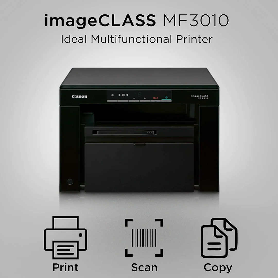 Canon i-SENSYS MF3010 Digital Multifunction Laser Printer and Scanner (Black & White) - Image 4