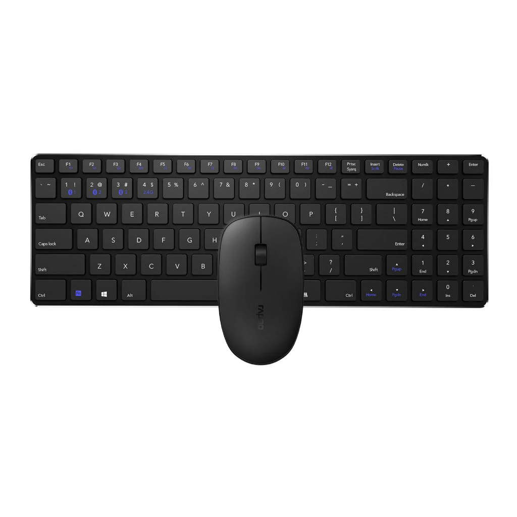 Rapoo 9320M Wireless Keyboard and Mouse Combo Kit  - Black - Image 4