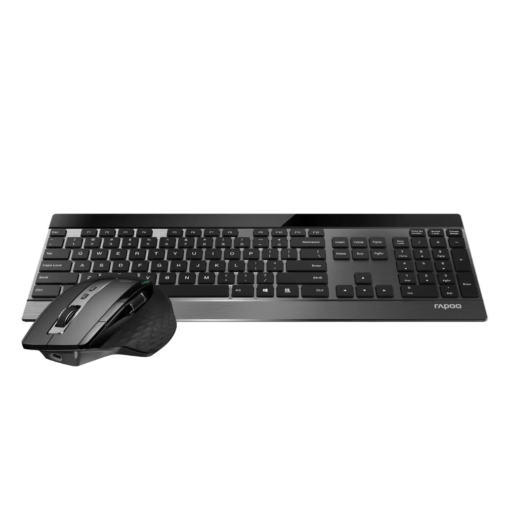 Rapoo 9900M Wireless Keyboard and Mouse Combo Kit  - Black - Image 3
