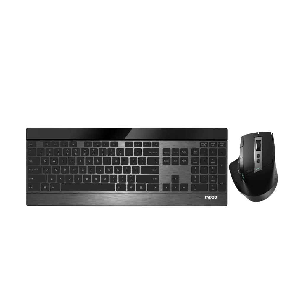 Rapoo 9900M Wireless Keyboard and Mouse Combo Kit  - Black - Image 5