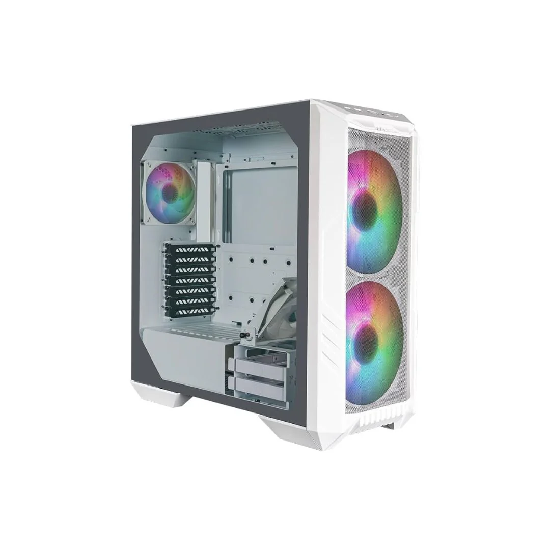 Cooler Master HAF 500 Mid Tower 3 Fan - White - Image 3