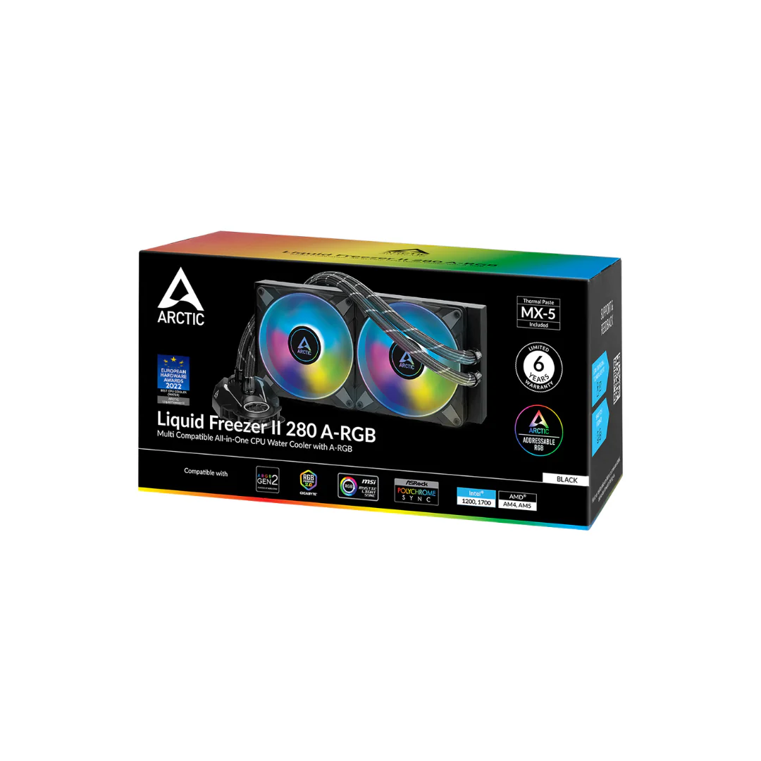 Arctic Liquid Freezer II 280 A-RGB CPU Water Cooler - Image 3