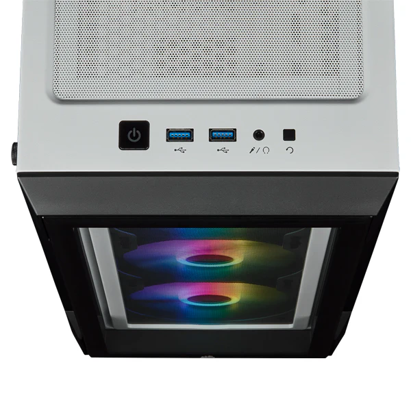 Corsair iCUE 220T RGB Mid-Tower Case - White - Image 3