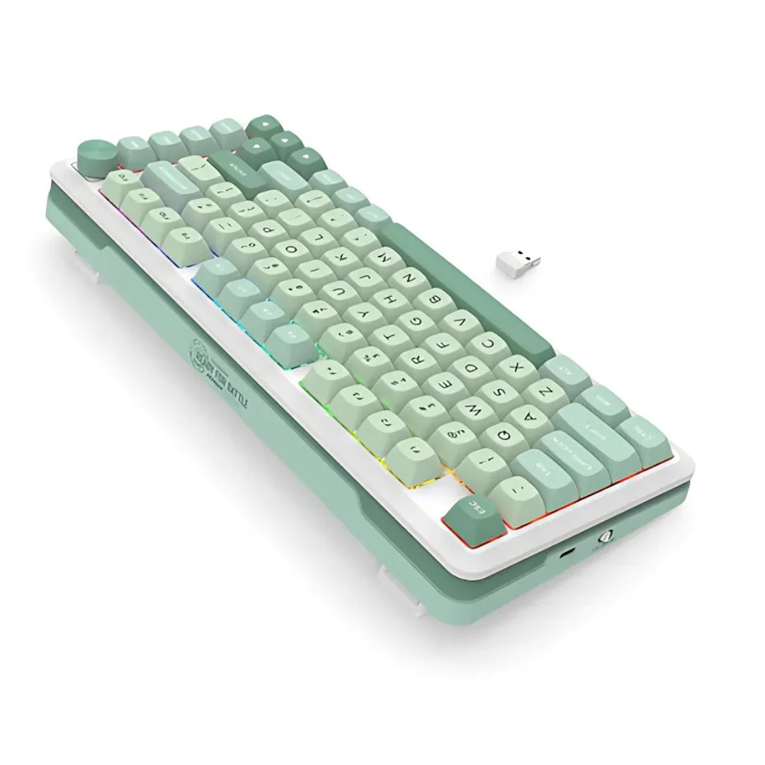 Redragon K681MG CYRUS PRO Tri-Mode Mechanical Keyboard - Green - Image 4