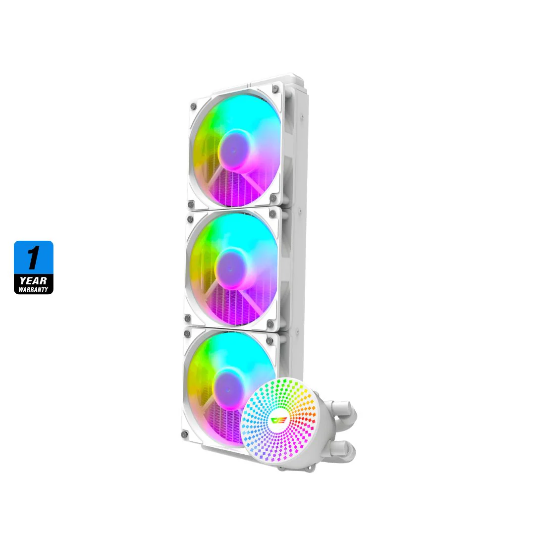 DarkFlash DC360 Liquid CPU Cooler - White - Image 3