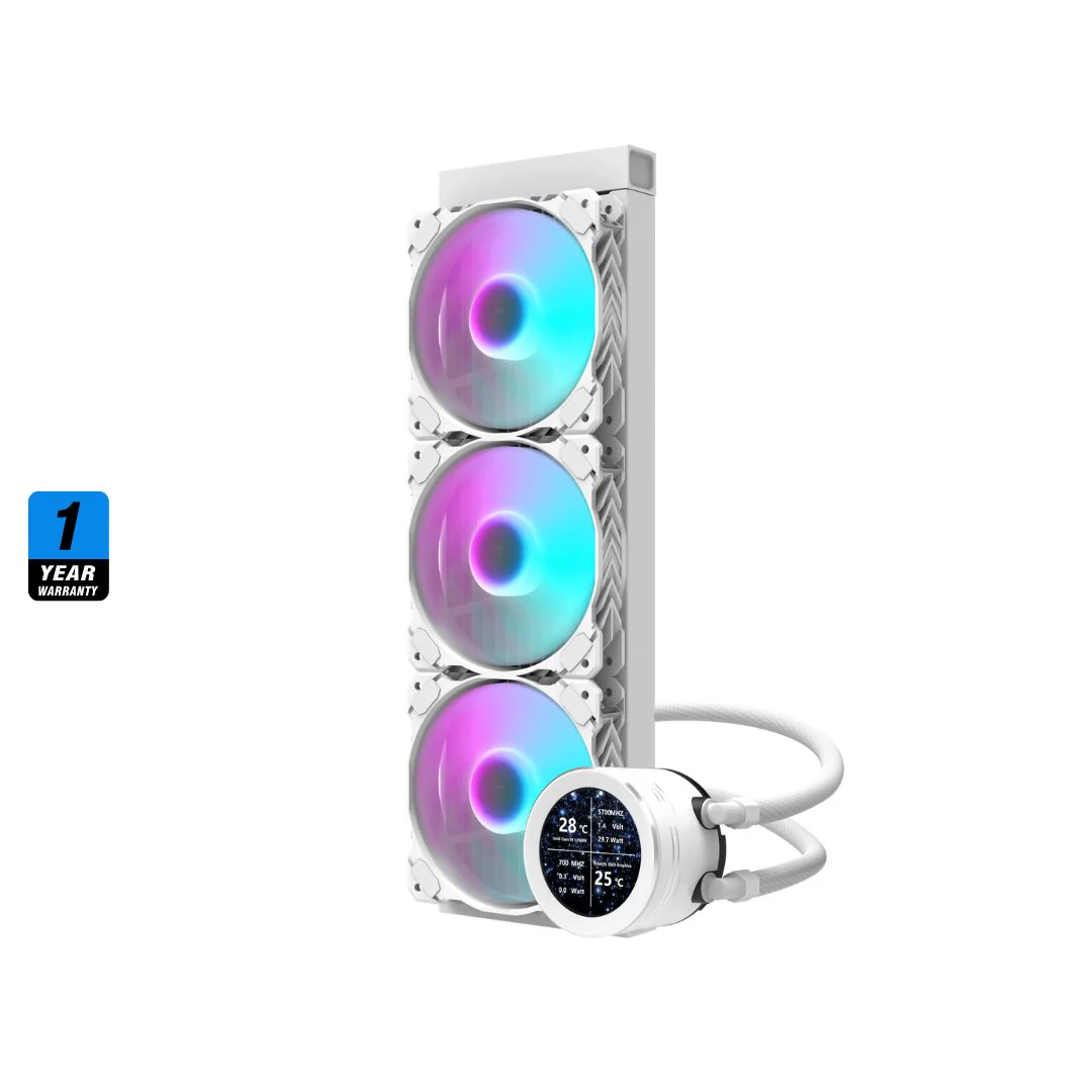 DarkFlash DN360S Liquid CPU Cooler - White - Image 2