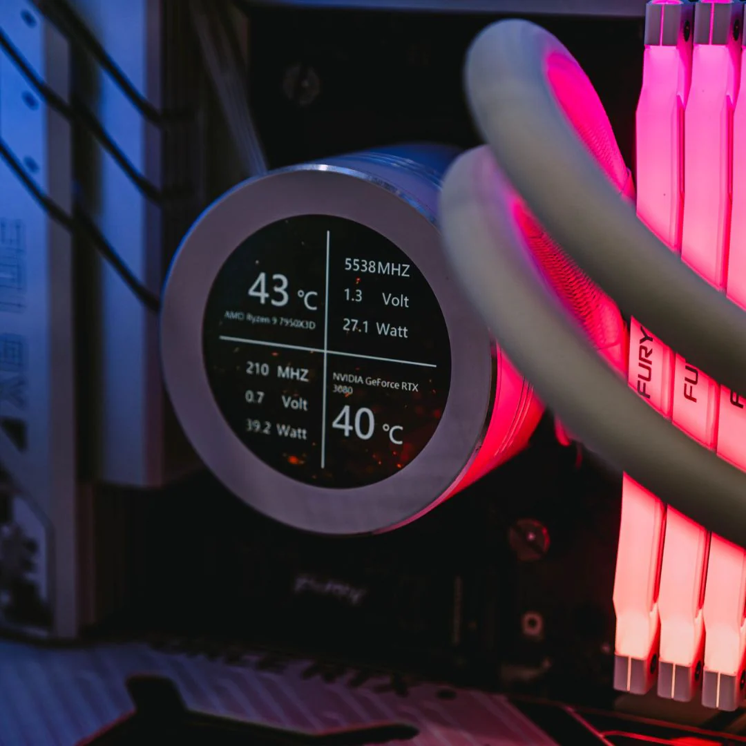 DarkFlash DN360S Liquid CPU Cooler - White - Image 4