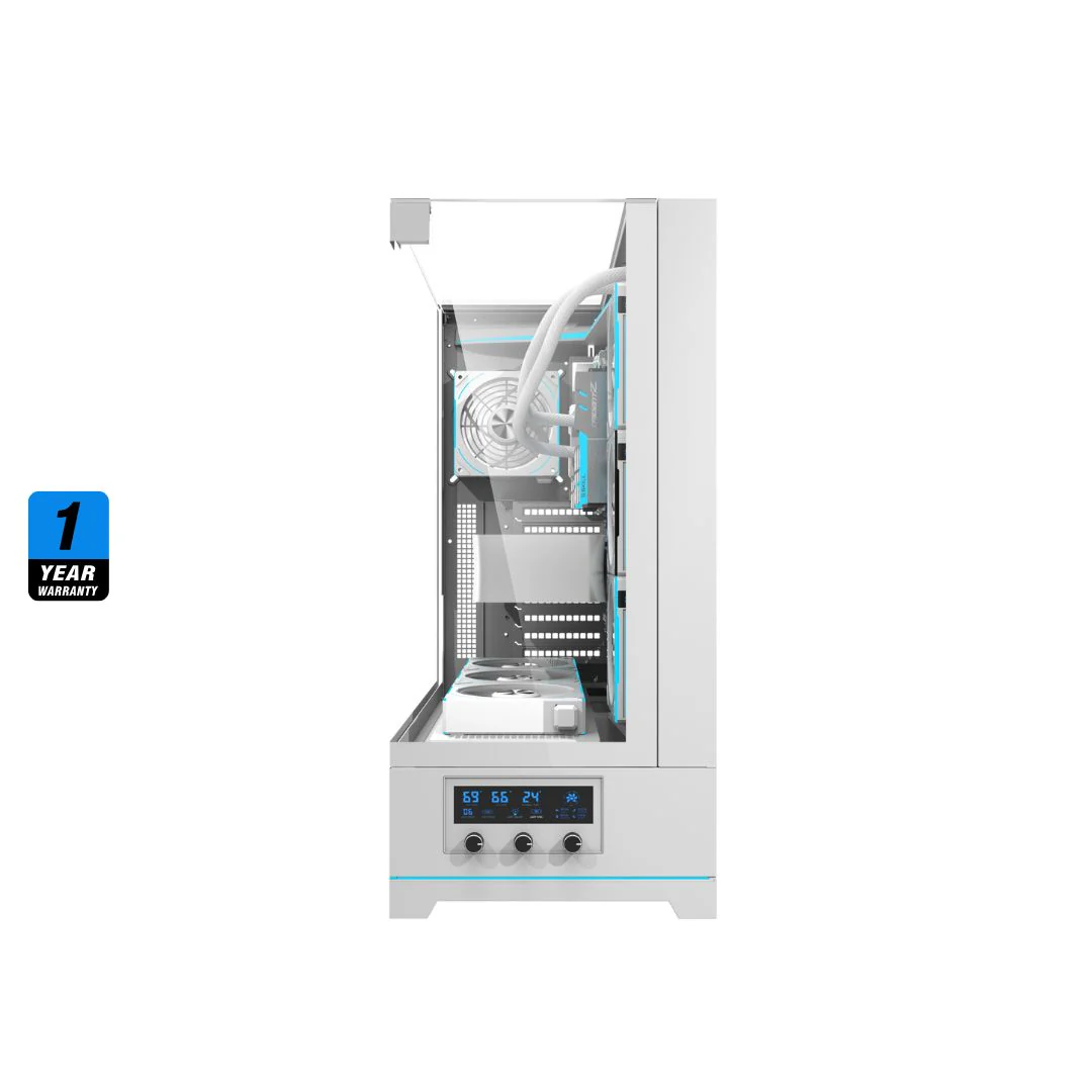 DarkFlash DY450L Pro Mid Tower Case - White - Image 5