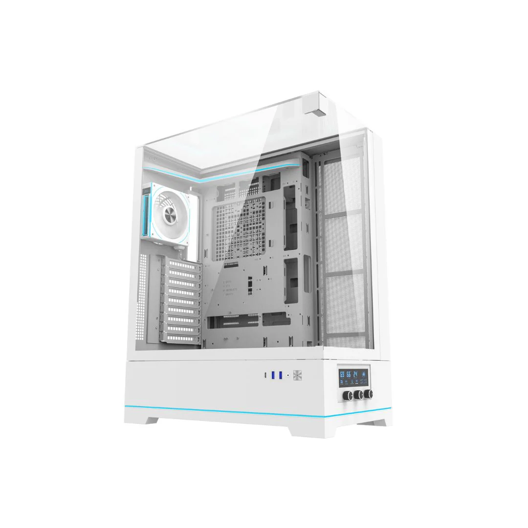 DarkFlash DY450L Pro Mid Tower Case - White - Image 8