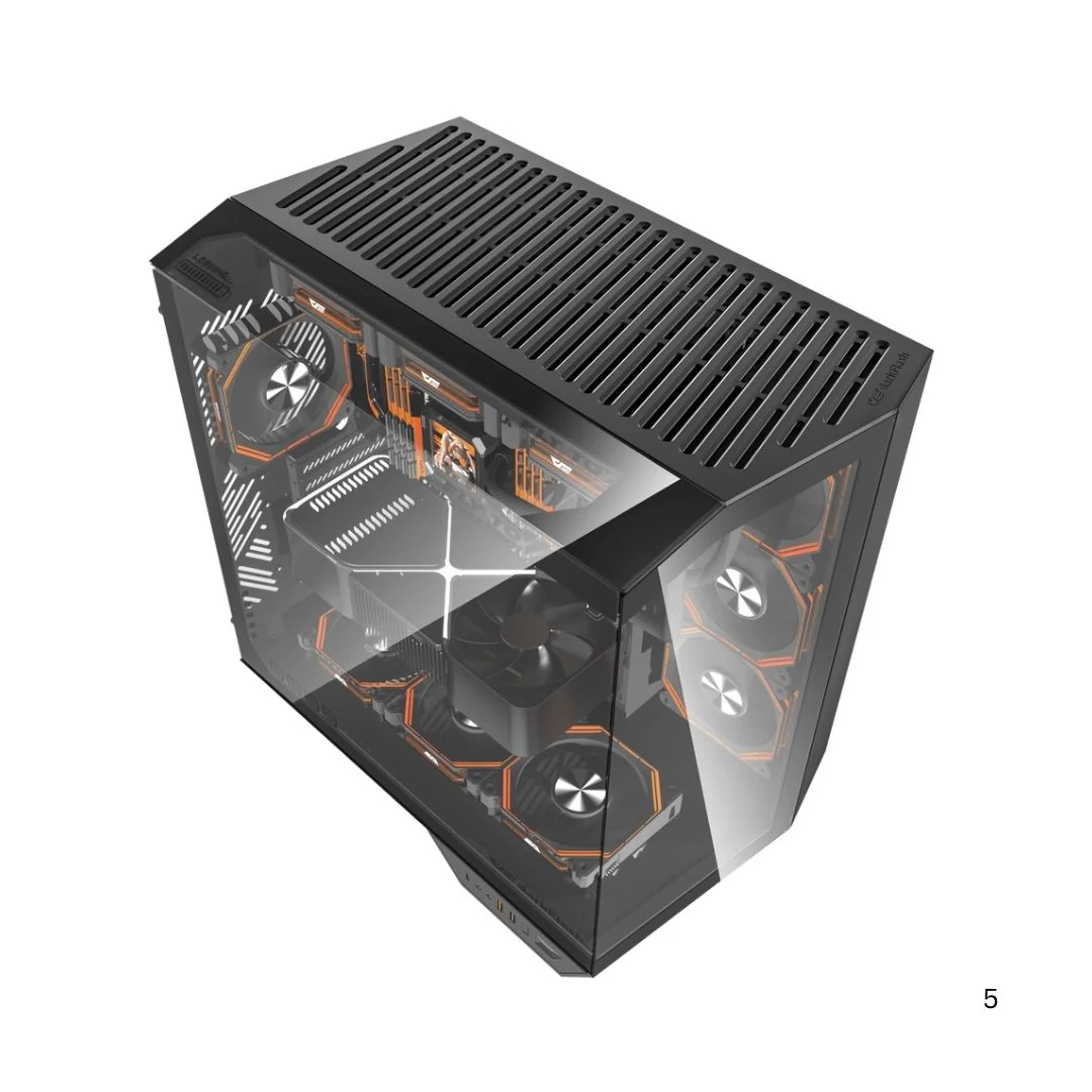 DarkFlash DY470 Mid Tower Case - Black - Image 5