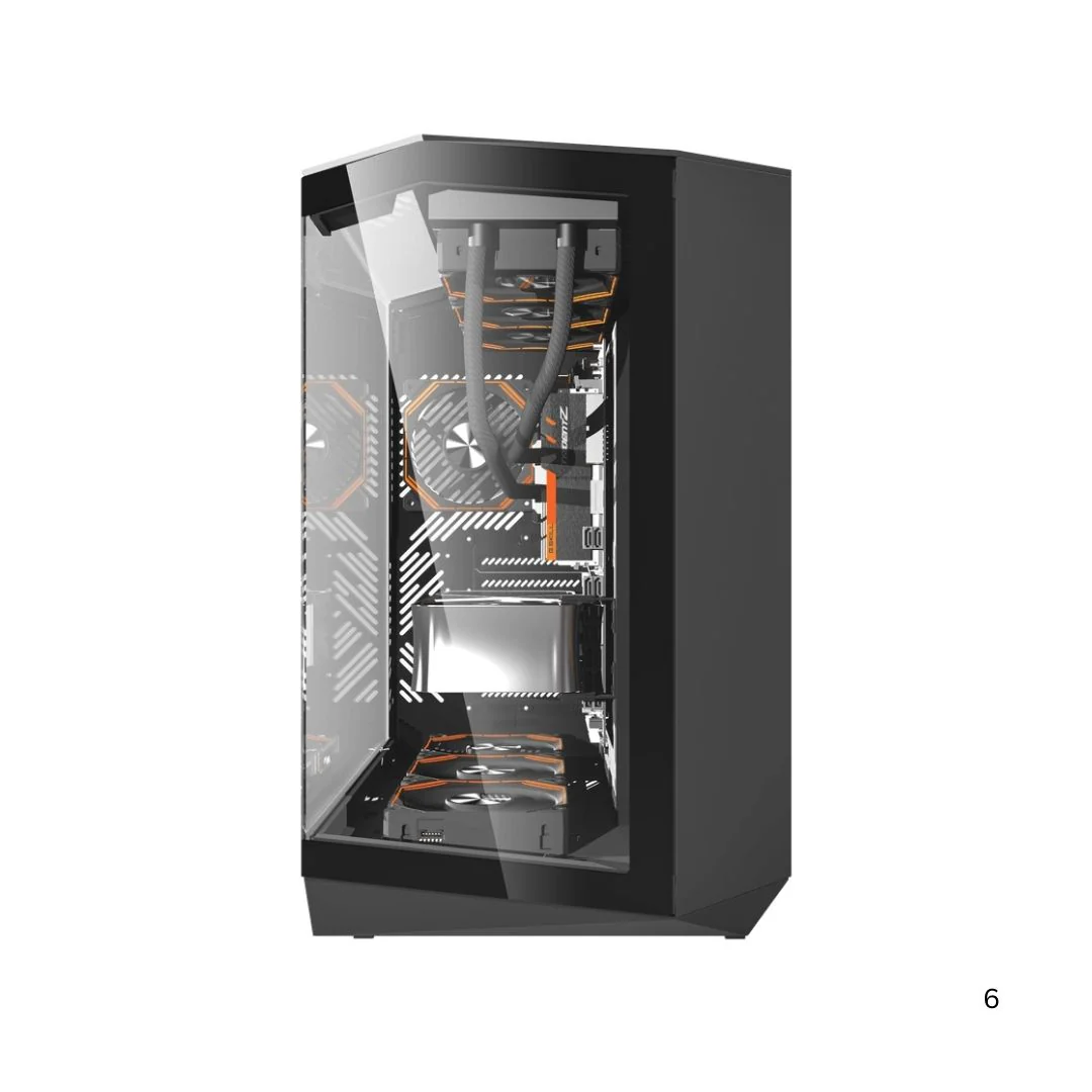 DarkFlash DY470 Mid Tower Case - Black - Image 6