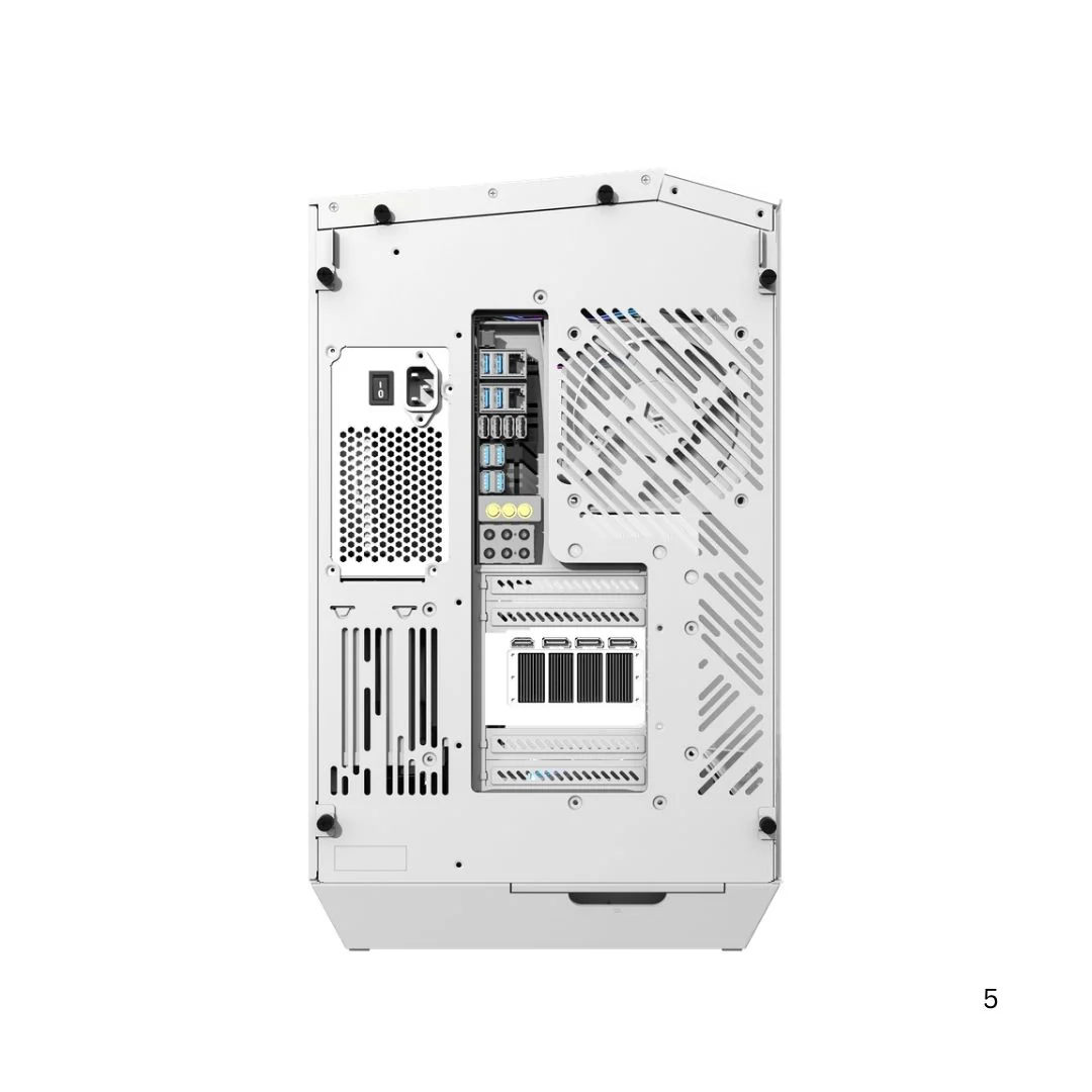 DarkFlash DY470 Mid Tower Case - White - Image 4