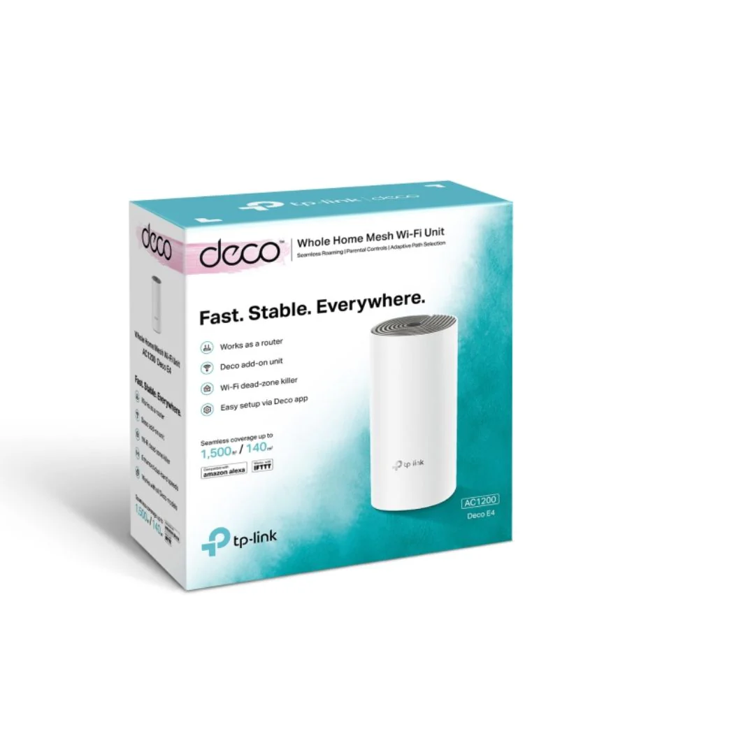 Deco E4 AC1200 Whole Home Mesh Wi-Fi 5 System 1-Pack - Image 4