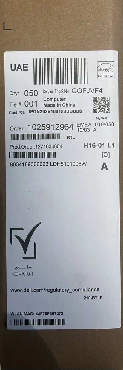 Dell Pro 15 Essential PV15250 - (RPLU-006-P) Intel Core i7-1355U, RAM 8GB, SSD 512GB, Intel UHD Graphics, 15.6 Inch FHD IPS 120Hz, Carbon Black - Image 7