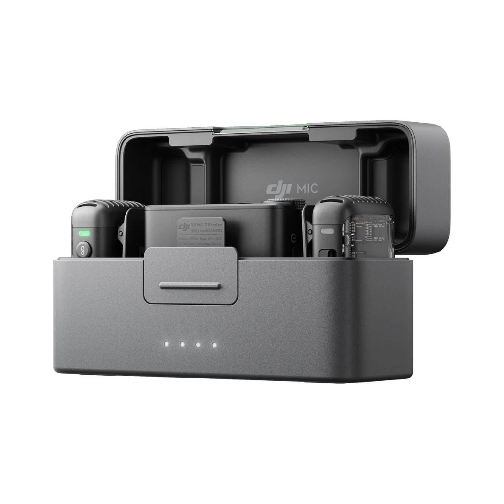 DJI Mic 2 (2 TX + 1 RX + Charging Case) Wireless Lavalier Microphone - Image 4