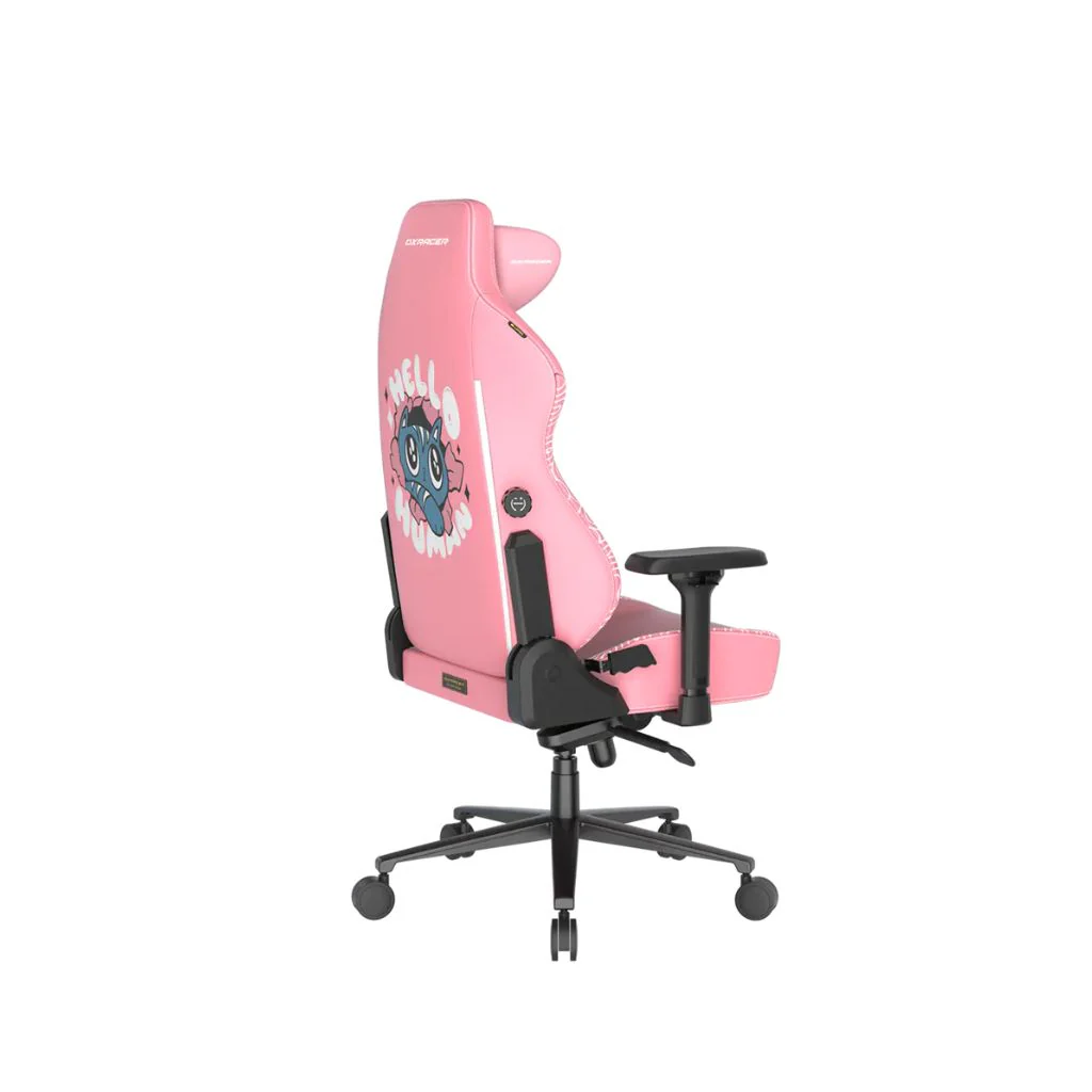 DXRacer CRAFT Pro Hello Cat Leatherette Gaming Chair - Pink - Image 3