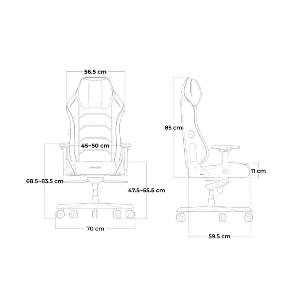 DXRacer MASTER Gaming Chair EPU Leather - Black and Green - Image 4