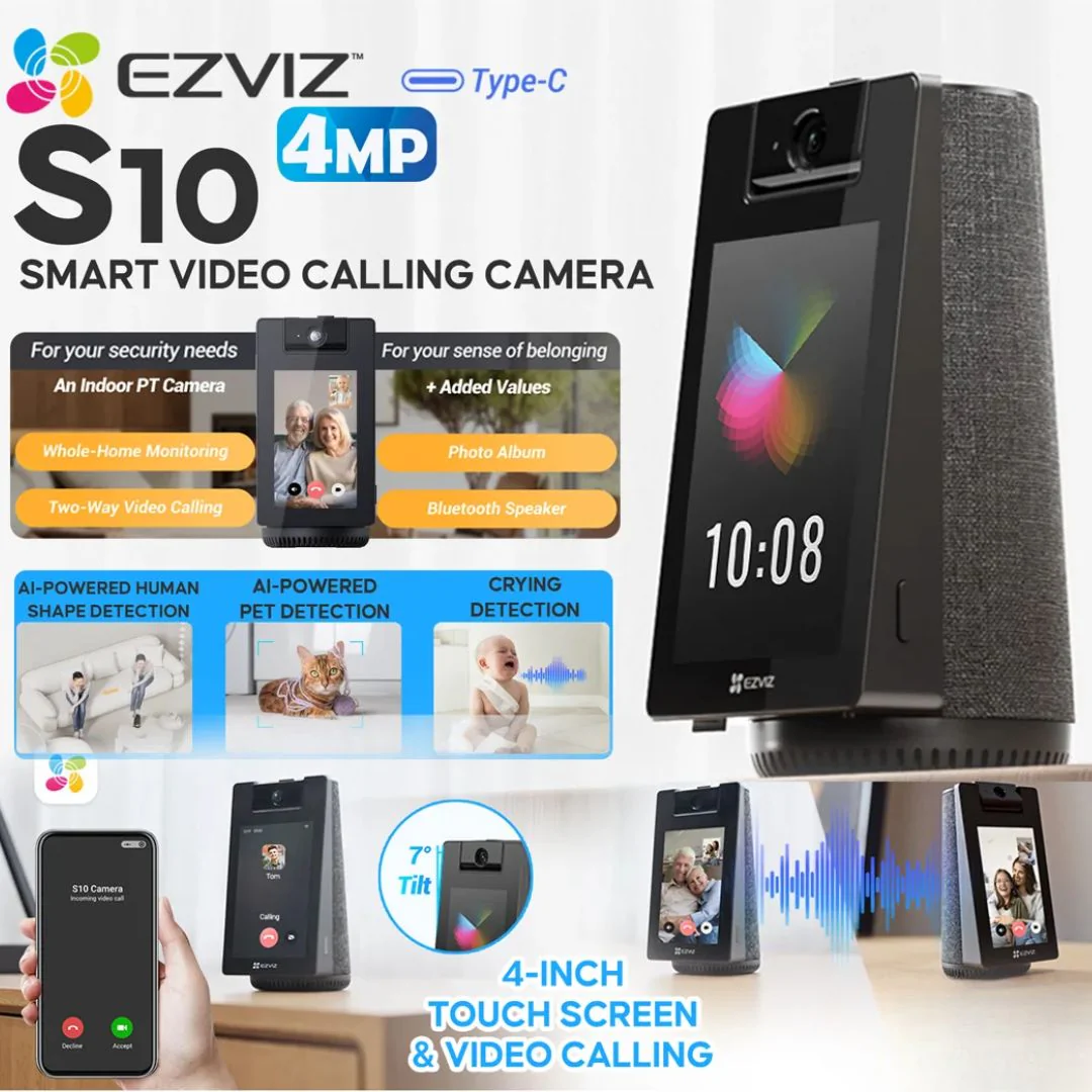 Ezviz S10 2K+ Smart HD Video Calling Camera - Image 4