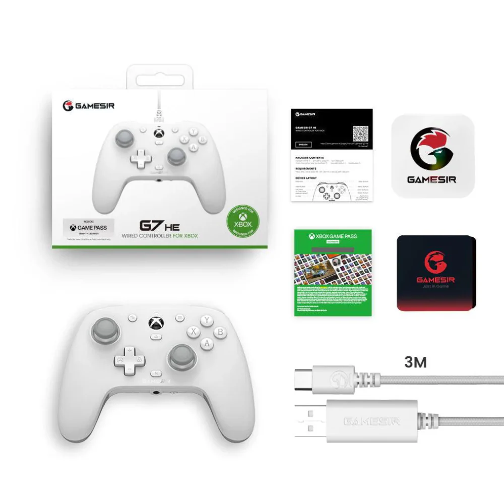 GameSir G7 HE Xbox Wired Controller - White - Image 4